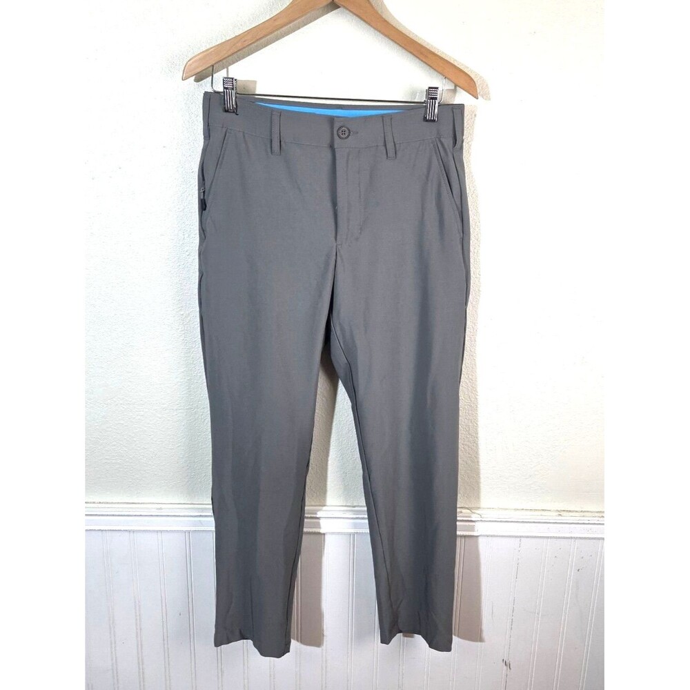 Birdie Bound Mens Golf Active Pants 30x30 Gray Stretch Performance Chino